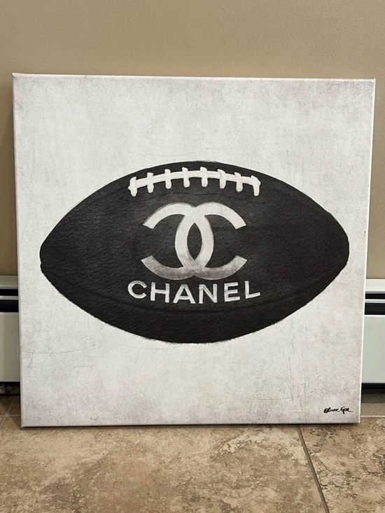 Oliver Gal Other - Oliver Gal CHANEL Fashion Football Canvas